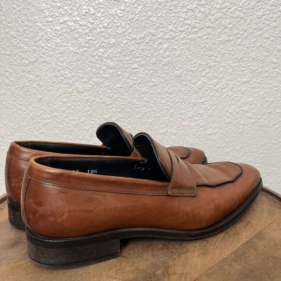 To Boot New York Dupont Brown Leather Penny Loafers Men's Size 10.5 - Picture 3 of 12